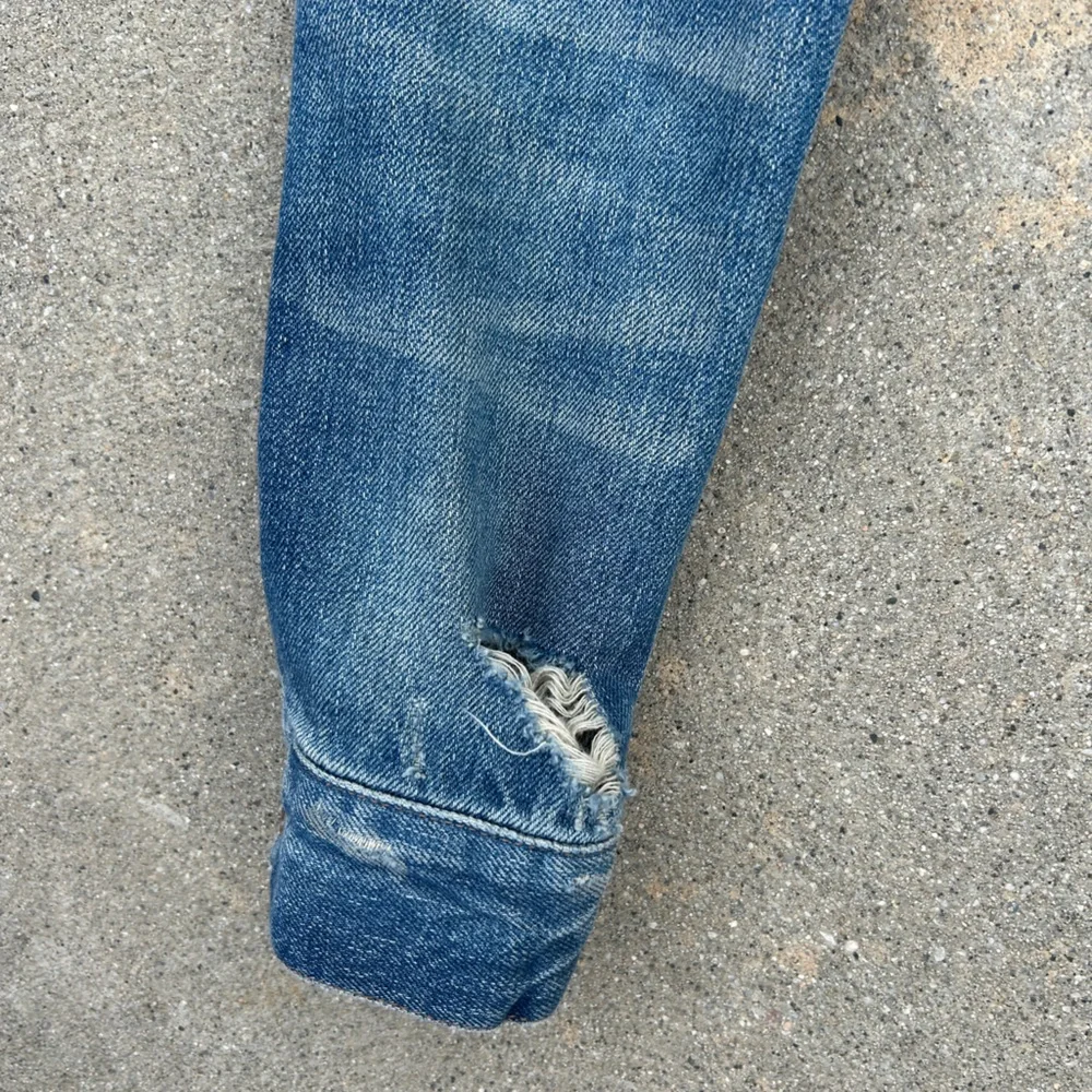 Madewell The Jean Jacket in Pinter Wash Distressed Women Size Small 100% Cotton - Picture 9 of 15